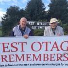 West Otago World War 2 returned servicemen Bill Roulston  (left) and Bruce Miller, both of...