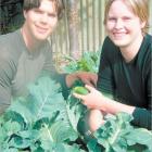 Willing Workers on Organic Farms volunteers Sean Alter and Emily Buhr are enjoying their time...