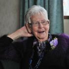 Win  Fitzgerald  celebrates her 100th birthday at her Mosgiel home last week. The centenarian,...