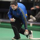 Winner Andy McLean (North East Valley) in action in the PBA Shanghai bowls event at the Westpac...