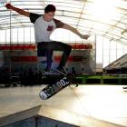 Wiremu Ratapu (15), of Dunedin, skates at the Youth Week Skate Jam at Forsyth Barr Stadium on...