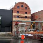 Work continues on the redevelopment of the Speight's Brewery in Dunedin. Photo by Craig Baxter.