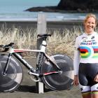 World champion cyclist Alison Shanks at Bethells Beach in Auckland earlier this month, with the ...
