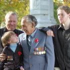 World War 2 veteran Syd Herriott will be joined by great-grandson Kristian Groves (5), son Phil...