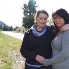 Jamie Chapman and Katrina McGarvie revisit State Highway 6 near the top of Maungawera Hill Rd...