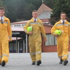 Year 13 St Kevin’s College pupils (from left) Thomas Pickles,  Matthew Cullimore and Max Stewart...