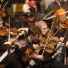 The Dunedin Youth Orchestra, with some members dressed as pirates, hits the right notes at the...