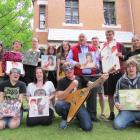 Ziggy Birthday . . . University of Otago music lecturer Dr Ian Chapman (centre) and his Summer...