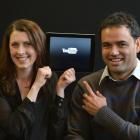 Zoe Hobson and Rueben Skipper, from Upstart Business Incubator, are excited about the launch of a...