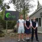 Blake Merrett (far right) and Jenna Fleck  are part of a 14-strong group from Youth East Taieri...
