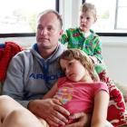 Craig Hickford with his children Grace and Toby. Photo supplied.