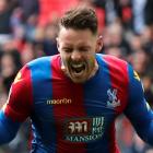 Crystal Palace's Connor Wickham celebrates scoring their second goal. Photo Reuters