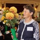 North Otago Horticultural Society committee member Ann Ormandy with the best in show champion...