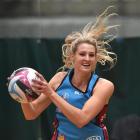 Steel defender Jane Watson trains at the Edgar Centre in Dunedin this week. Photo by Gregor...