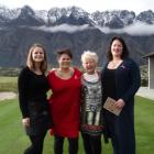 Anika Moa (second from left) is pictured with (from left) Sophie Laycock, Vicki Robinson and...