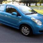 Dunedin police say they are looking for a light blue four-door hatchback car, similar to this...