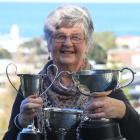 Oamaru Performing Arts Society cup custodian Carol Selfe prepares for the 79th annual Oamaru...