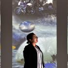 Otago Museum planetarium producer Oana Jones visits the museum’s  Beautiful Science Gallery,...
