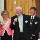 Owaka farmer Bruce Wilson speaks at the annual Century Farm awards, where his family farm was...