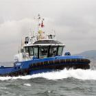 Port Otago's new $6 million tug Arihi completes sea trials off Istanbul, Turkey, last month....