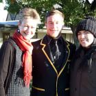 Robyn Booth, of Alexandra, with Brendan Cairns and Louise Freds, both of Wanaka.
