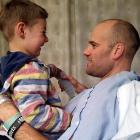 Terminal cancer sufferer Matt Stuart and son Donnie Sefton. Photo: supplied