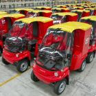 The first 50 of 500 electric vehicles made in Norway for New Zealand Post are ready  to be rolled...