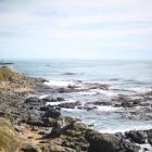 The rugged coastline of Katiki Point, near Moeraki, draws many visitors. Photo by ODT.