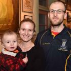 Alexander (1) Mockford, Kristel De Ryck and Aaron Mockford, all of Dunedin.