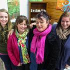 Clinton residents (from left)  Annalyse and Ruth Mitchell, Tania McKenzie and Rebecca Bungard...
