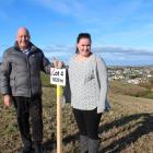 Clutha Mayor Bryan Cadogan and Clutha District Council administrative assistant Hayley Whale,...