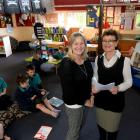 East Taieri School innovative teaching project leader Janine Clague (left) and principal Jennifer...
