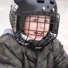 Ethan Chisholm (4), of Oturehua, was well kitted out for his turn  on the Maniototo Ice Rink....