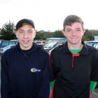 Logan Wilson (16) and Levi Mitchell (16), both of Balclutha.