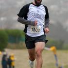Luke Easterbrook (Caversham) powers to the line to win the men’s Barnes Cross-country at Kettle...