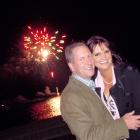 Melbourne couple Andrew and Deborah Judkins enjoy their fireworks display on Queenstown's...