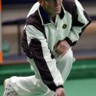 Ross Stevens, of the St Clair club, shows the style which won the PBA ranking tournament at the...