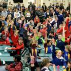 Year 5 and 6 pupils at the Otago Daily Times Extra! spelling quiz, held at Tahuna Normal...
