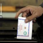 Casting a vote in Egypt’s elections last year. Photo by Reuters.
