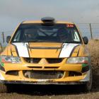 Surprise victors Vaughan Edie and Dunedin co-driver Tony Johnston (Mitsubishi EVO 8)  in the 2016...