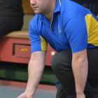 Otago indoor bowler Daniel French delivers a bowl at the Otago Indoor Bowls stadium in Dinunedin...