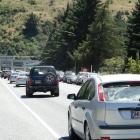 Traffic on Stanley St before traffic lights were installed in July. PHOTO:ODT FILES