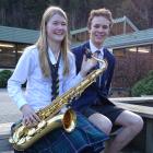 Wakatipu High School jazz band members Ella Macbeth (16) and Luke Petre (17), who were selected...