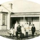 A photograph of the Beattie family in front of their house  in Cardigan St East, believed to be...