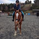 Rosa Garlick (13) rides Dunedin Riding for the Disabled’s new horse Red. Photo supplied.