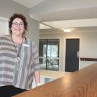 Enliven Wanaka manager Jacqui Boylen inspects the work being done at the Aspiring Enliven Care...