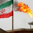Gas flares on an Iranian oil platform in the Soroush oil fields; Iran has signalled  it is on...
