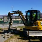 Construction begins on a  $1million  building at the Pioneer Energy Turf in Cromwell.