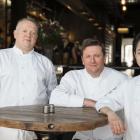 Team Otago (from left) Ken O’Connell (of Bracken Restaurant) and Greg Piner and Fifi Leong (both...