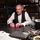 Simon O’Connor stars in Krapp’s Last Tape. Photo by Gregor Richardson.